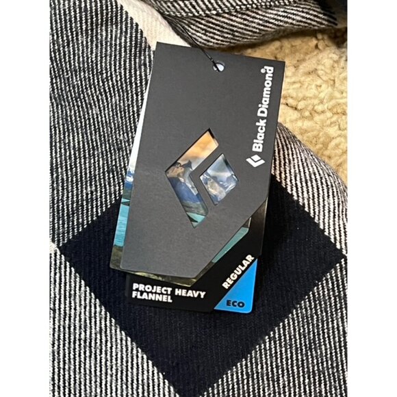 Black Diamond Men Project Lined Buffalo Plaid Button Shirt Jacket Size Large New - Picture 2 of 8